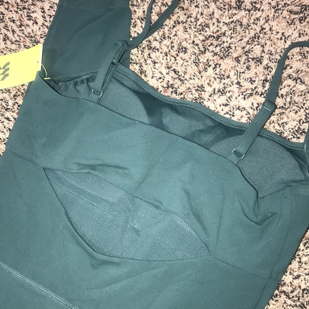 All In Motion Everyday Soft Active Bodysuit Unitard Open Back Green | NWT! - Picture 7 of 14